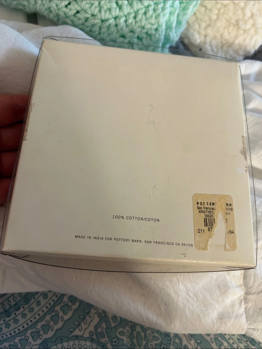 Pottery Barn Kristine Cocktail Napkins Never Used in Box